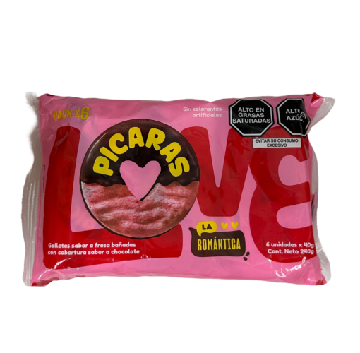 Picaras Sabor Fresa 6u