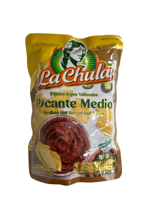 Frijoles Rojos Volteados Picantes La Chula 400g