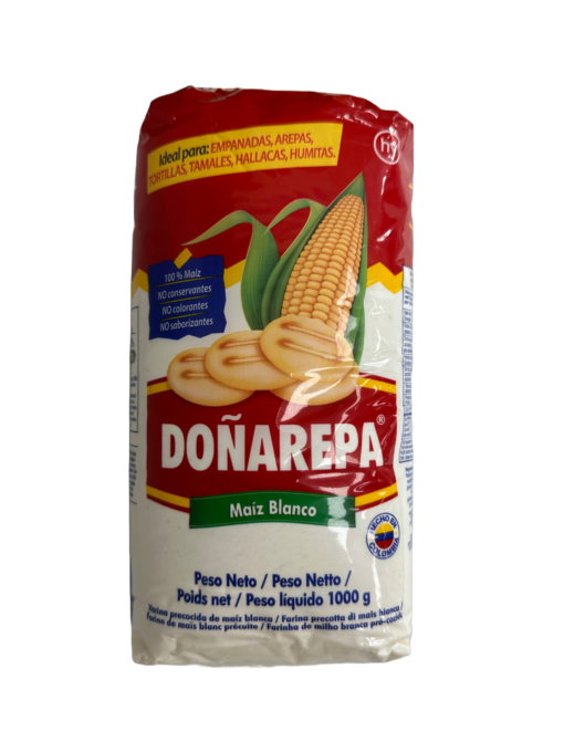 Harina de Maíz Blanco Doñarepa 1kg