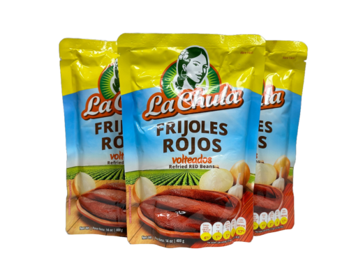 3 Unidades Frijoles Rojos Volteados La Chula 400g