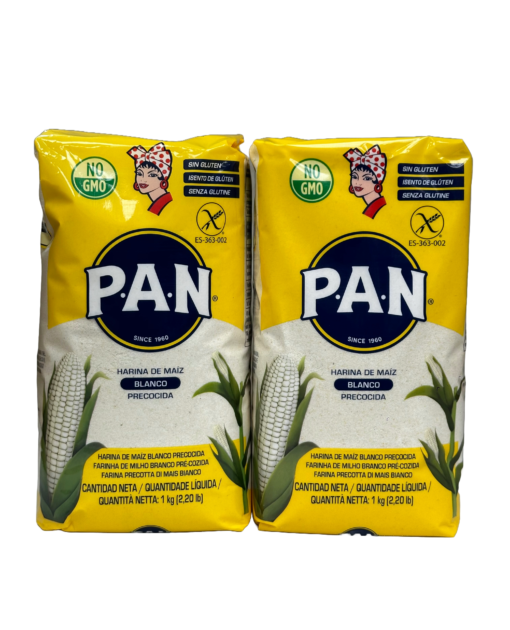 2 Unidades Harina de Maíz Blanco PAN 1kg