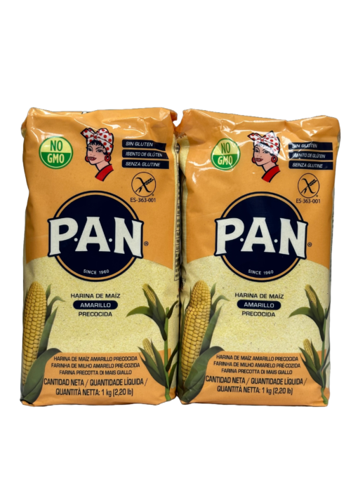 2 Unidades Harina de Maíz Amarillo PAN 1kg