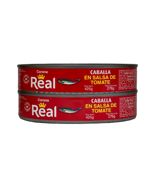 2 Unidades Caballa en Salsa de Tomate Real 425g