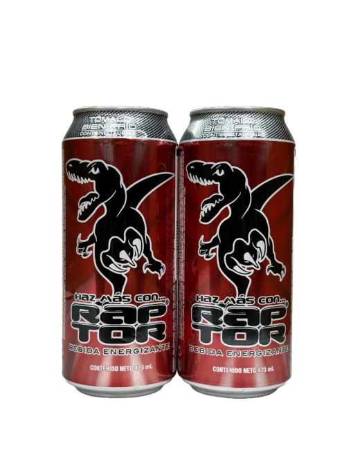 2 Unidades Bebida Energizante RAPTOR 473ml